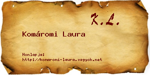 Komáromi Laura névjegykártya